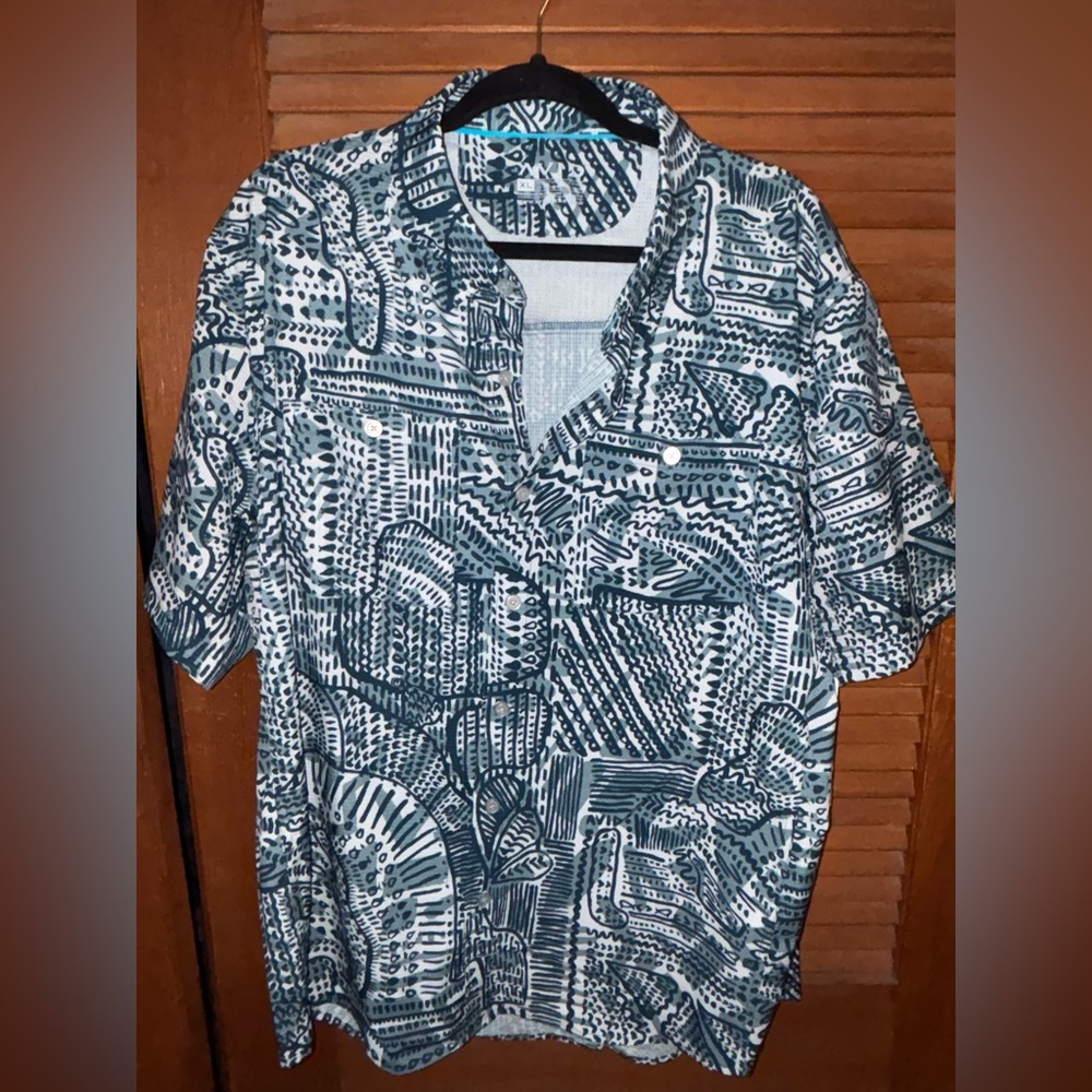 Men's Blue AVID button down